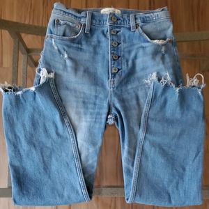 Ultra High-rise Ankle Straight Jeans